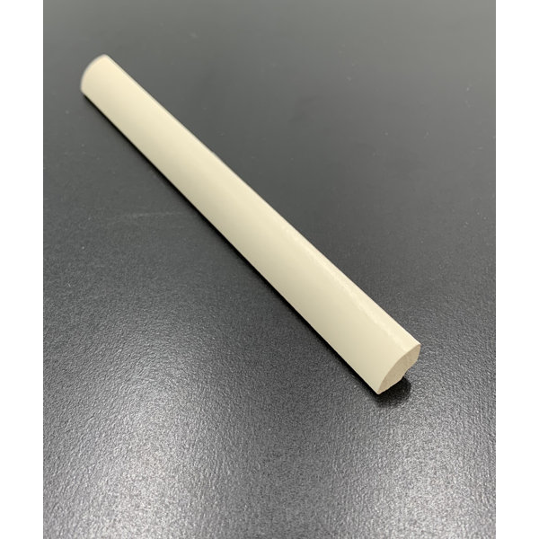 Walkon Tile Mason 12" x 0.5" Matte Ceramic Quarter Round Tile Trim in